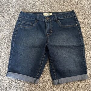 d. jeans Dark Blue Jean Shorts